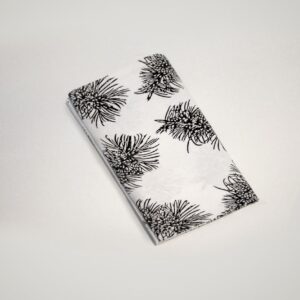 Fair Trade Bottlebrush Organic Cotton Napkin Set of 6 – Black
