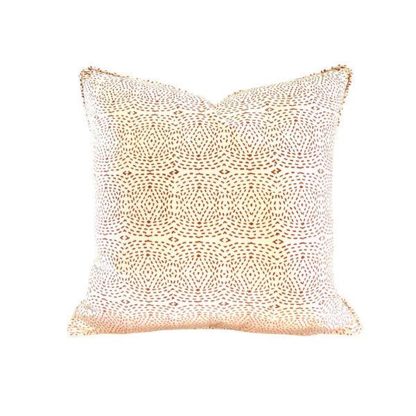 Diamond Dotty Print Organic Cotton Cushion