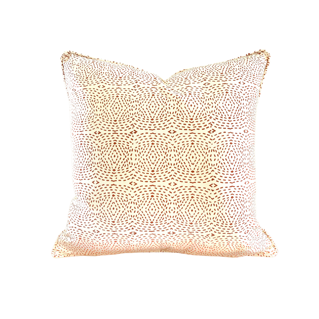 Diamond Dotty Print Organic Cotton Cushion