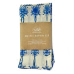 Fair Trade Blue Wattle Organic Cotton Napkin Set of 6