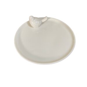 Ceramic Bird Jewellery Dish – White