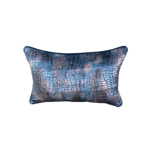 A Nikita Sapphire Velvet Cushion