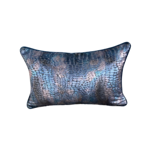 A Nikita Sapphire Velvet Cushion